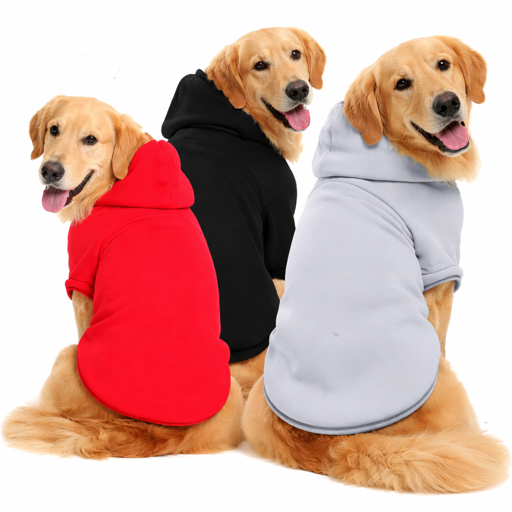 Warm Winter Dog Hoodie – Soft Pet Sweatshirt Coat for Small, Medium & Large Dogs