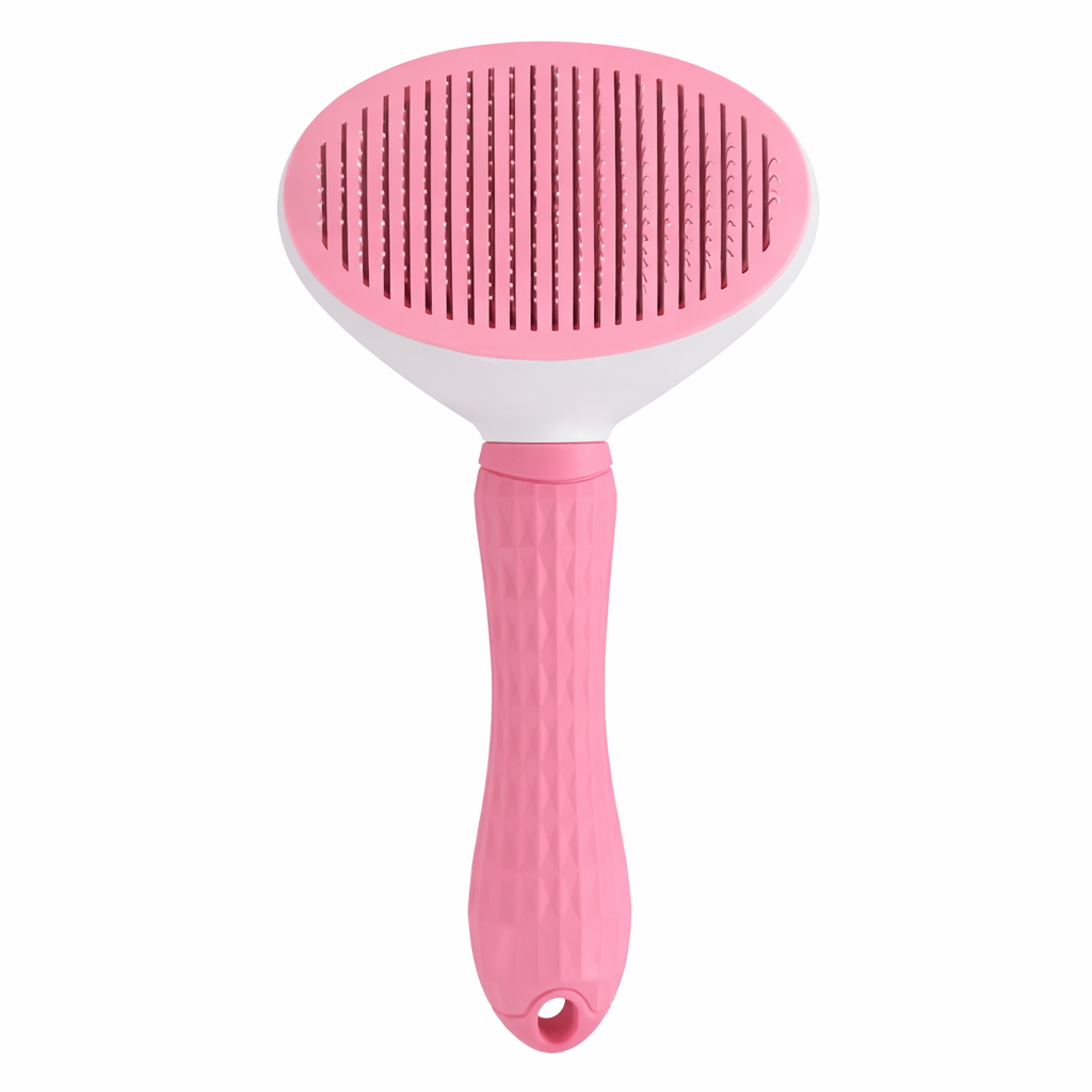 Self-Cleaning Pet Brush – Professional Dog & Cat Grooming Brush for Removing Loose Hair, Tangles & Undercoat