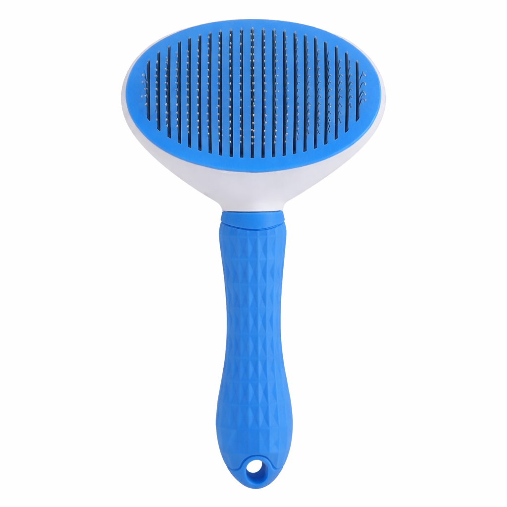 Self-Cleaning Pet Brush – Professional Dog & Cat Grooming Brush for Removing Loose Hair, Tangles & Undercoat