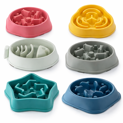 Slow Feeder Dog & Cat Bowl – Anti-Choking Puzzle Bowl for Healthy Digestion