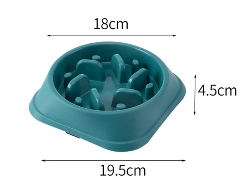 Slow Feeder Dog & Cat Bowl – Anti-Choking Puzzle Bowl for Healthy Digestion