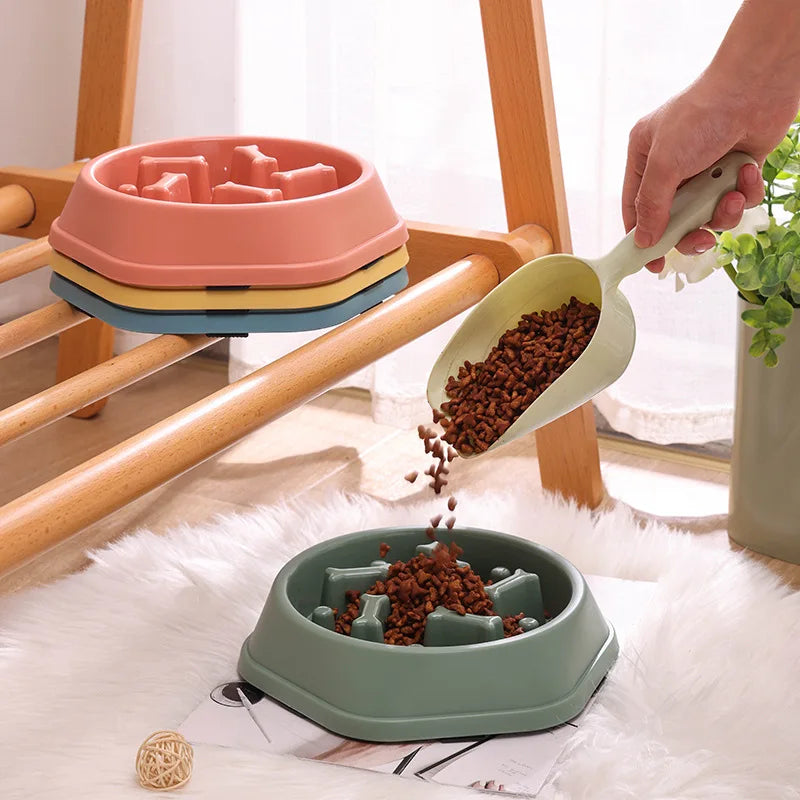 Slow Feeder Dog & Cat Bowl – Anti-Choking Puzzle Bowl for Healthy Digestion