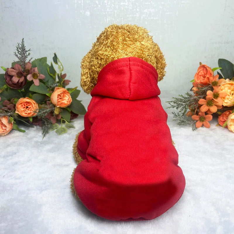 Warm Winter Dog Hoodie – Soft Pet Sweatshirt Coat for Small, Medium & Large Dogs