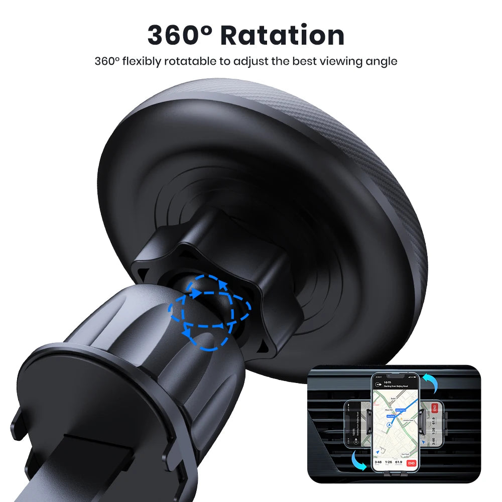 Experience Unmatched Convenience with the TOPK Magsafe Car Phone Holder - Powerful Magnetism & Effortless Single-Hand Operation!