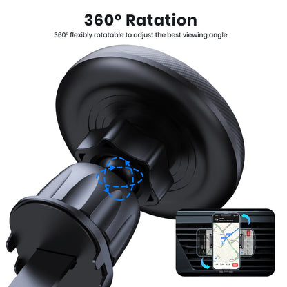 Experience Unmatched Convenience with the TOPK Magsafe Car Phone Holder - Powerful Magnetism & Effortless Single-Hand Operation!